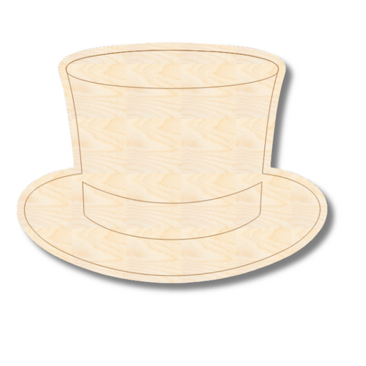Unfinished Wood Etched New Year Hat Shape | Paint By Line Crafts | up to 30" DIY