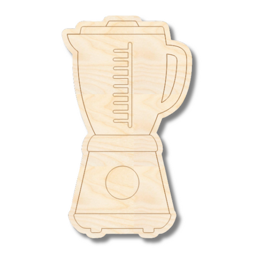 Unfinished Wood Etched Blender Shape | Paint By Line Crafts | up to 30" DIY