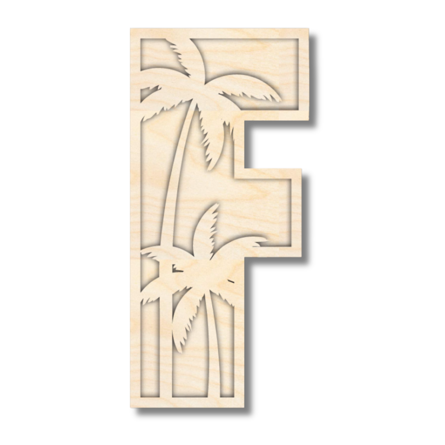 Unfinished Wood Layered Themed Letters | Dinosaur | A-Z | 2 Piece | up to 24"