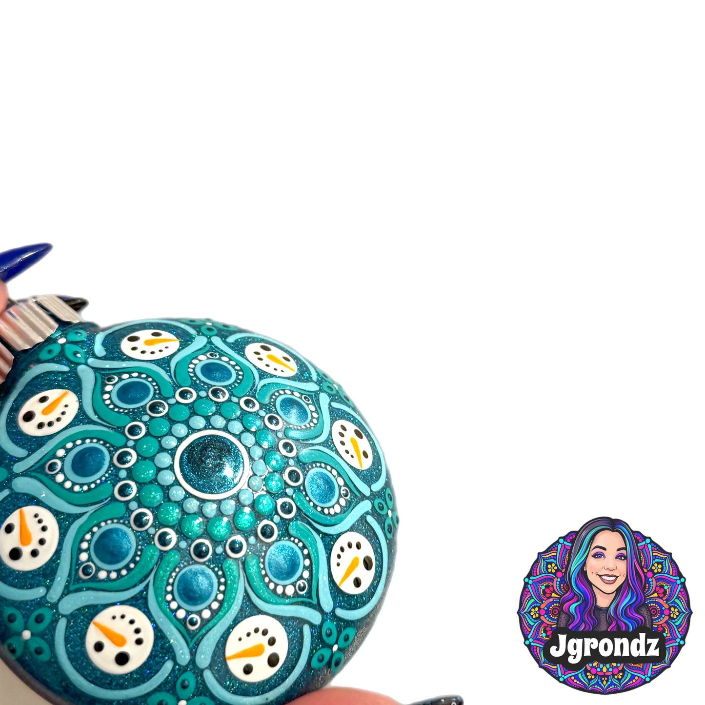 3” Snowman Mandala Ornament