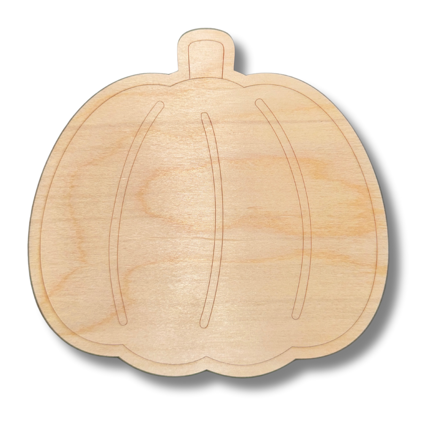 Unfinished Wood Etched Pumpkin Shape | Paint By Line Crafts | up to 30" DIY