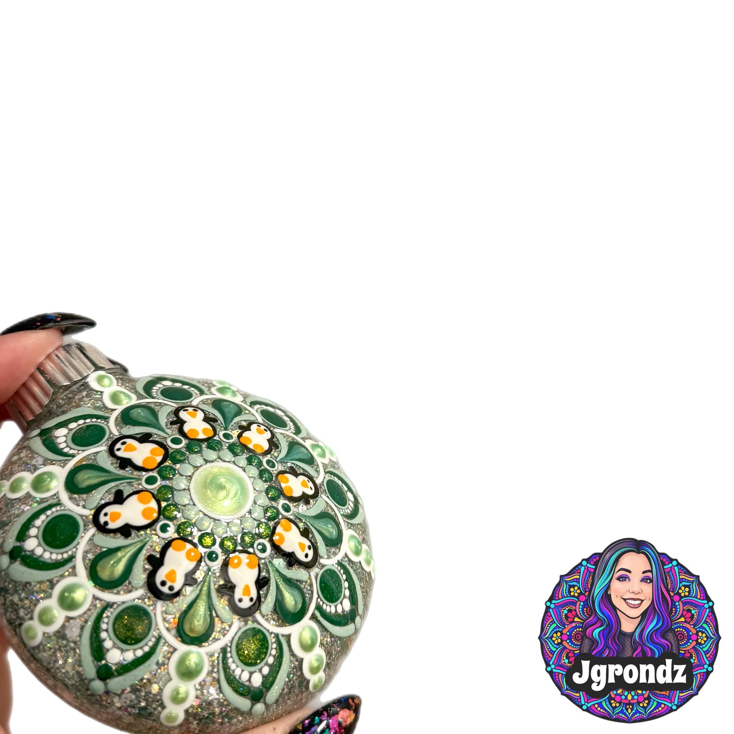 3” Penguin Mandala Ornament