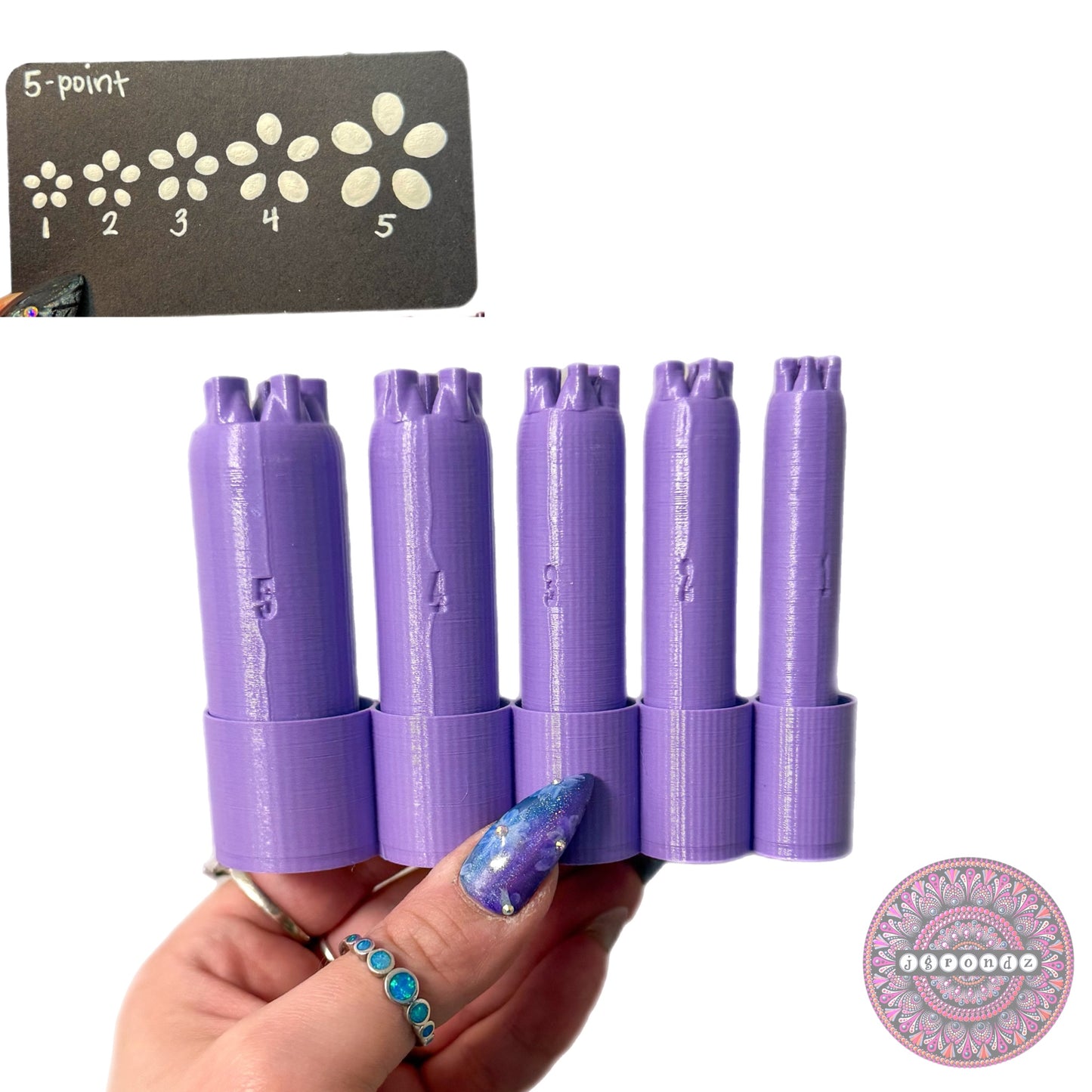 5-Point Flower Dotting Tools