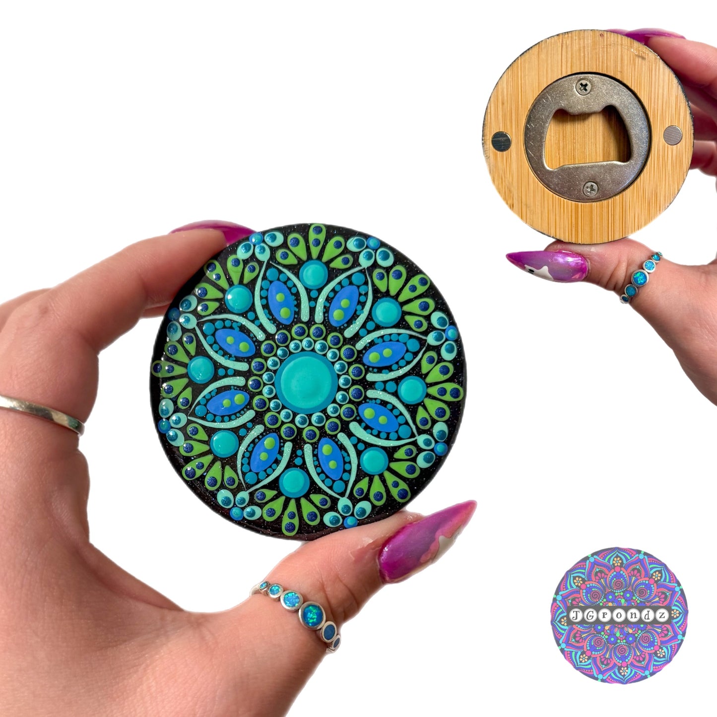 Mandala Magnet Bottle Opener