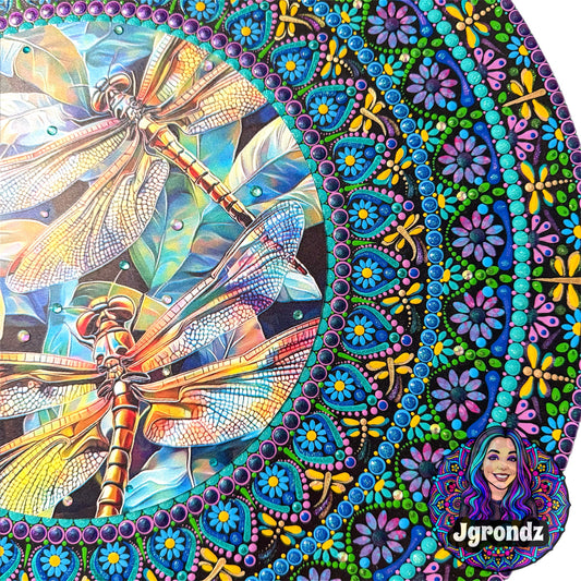 16” Dragonfly Mandala Painting