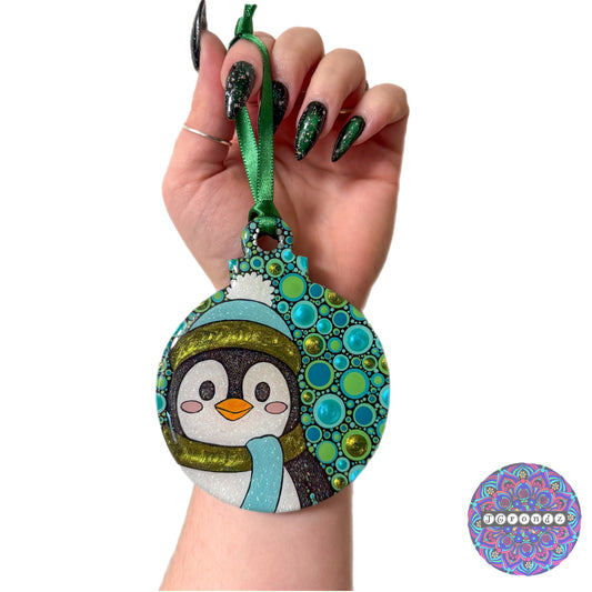 Penguin 4” Wood Ornament