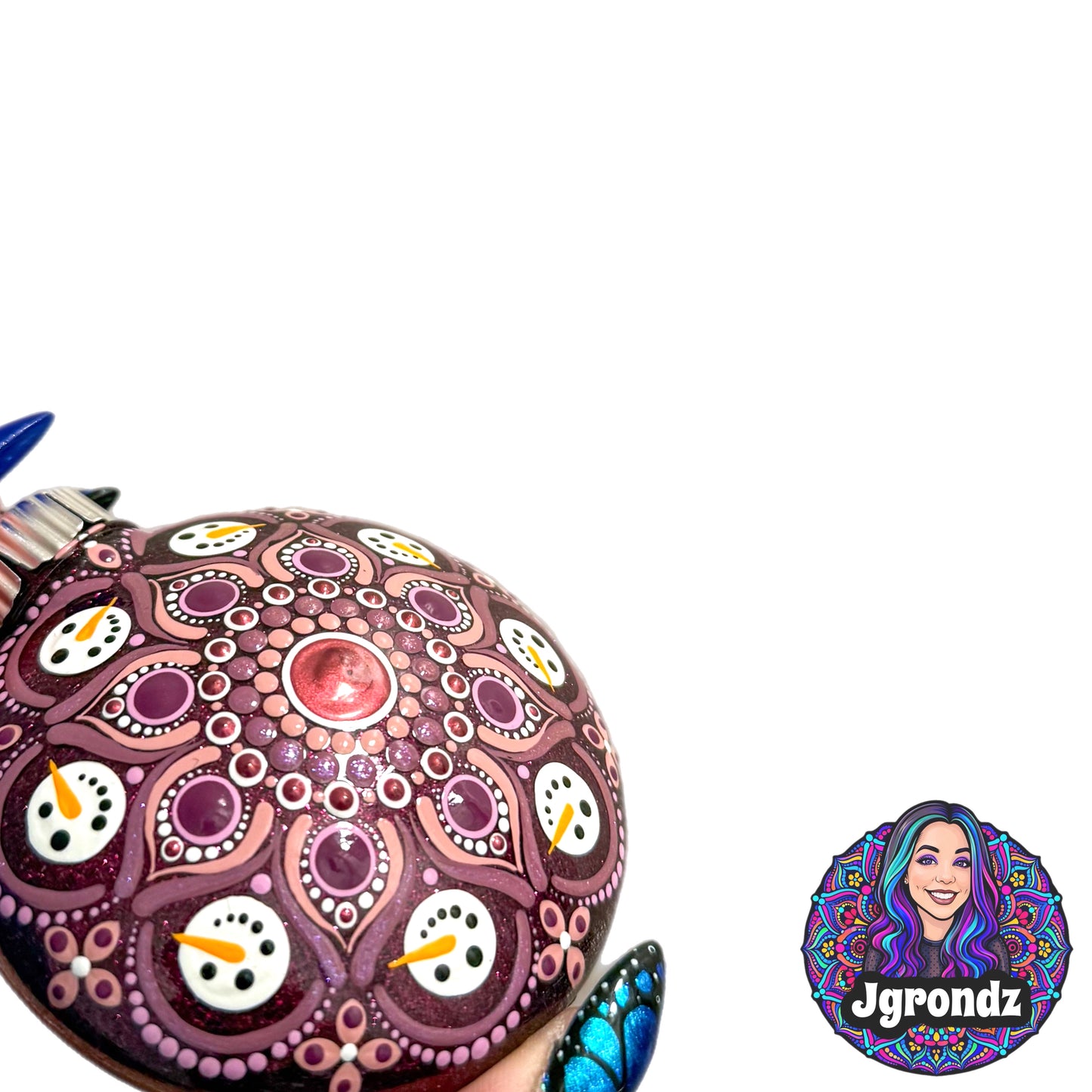 3” Snowman Mandala Ornament