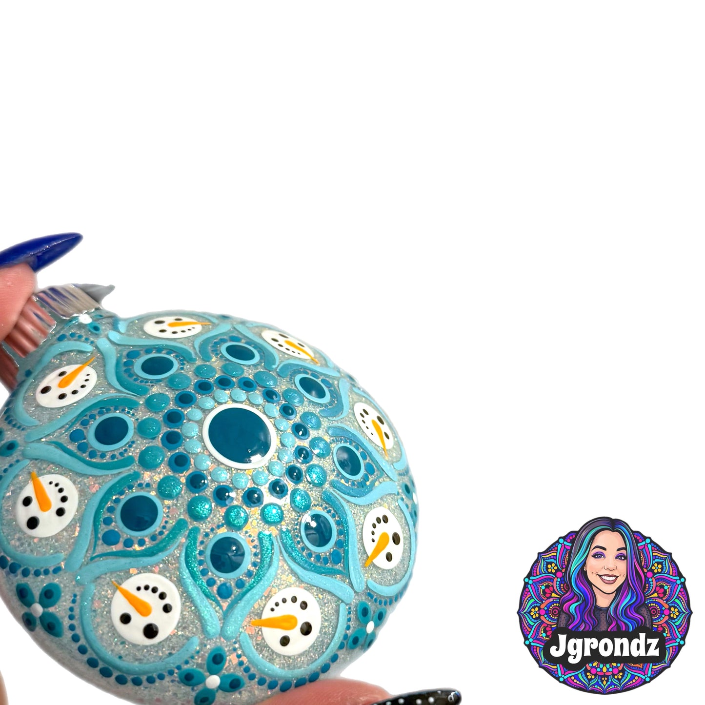 3” Snowman Mandala Ornament