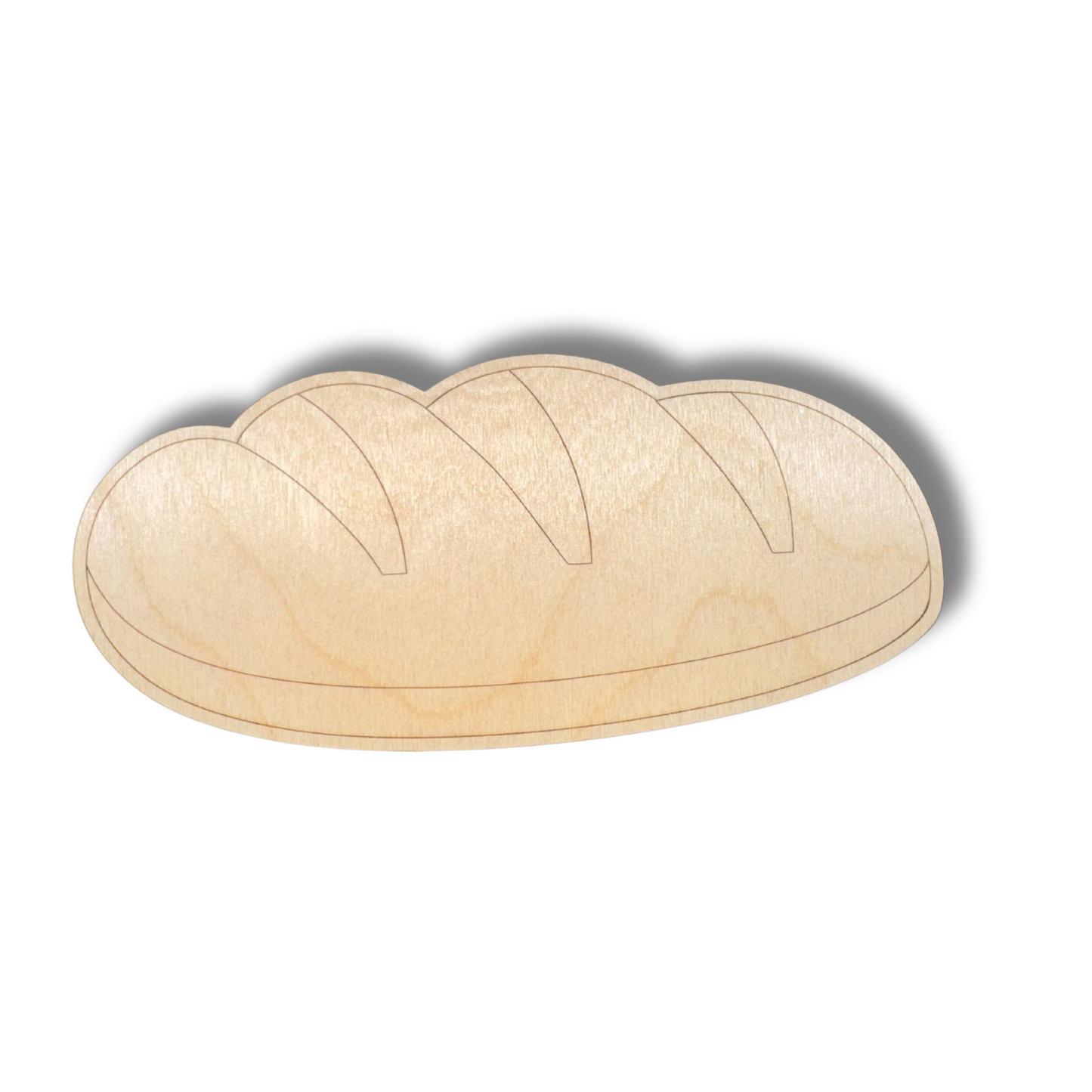 Unfinished Wood Etched Baguette Shape | Paint By Line Crafts | up to 30" DIY