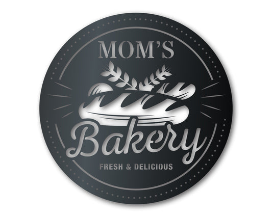 Custom Metal Bakery Wall Art | Indoor Outdoor | Up to 46" | Over 20 Color Options