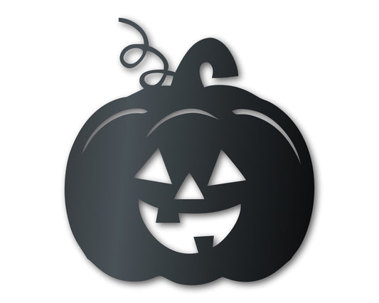 Metal Jack-O-Lantern Pumpkin Wall Art | Halloween | Indoor Outdoor | Up to 36" | Over 20 Color Options