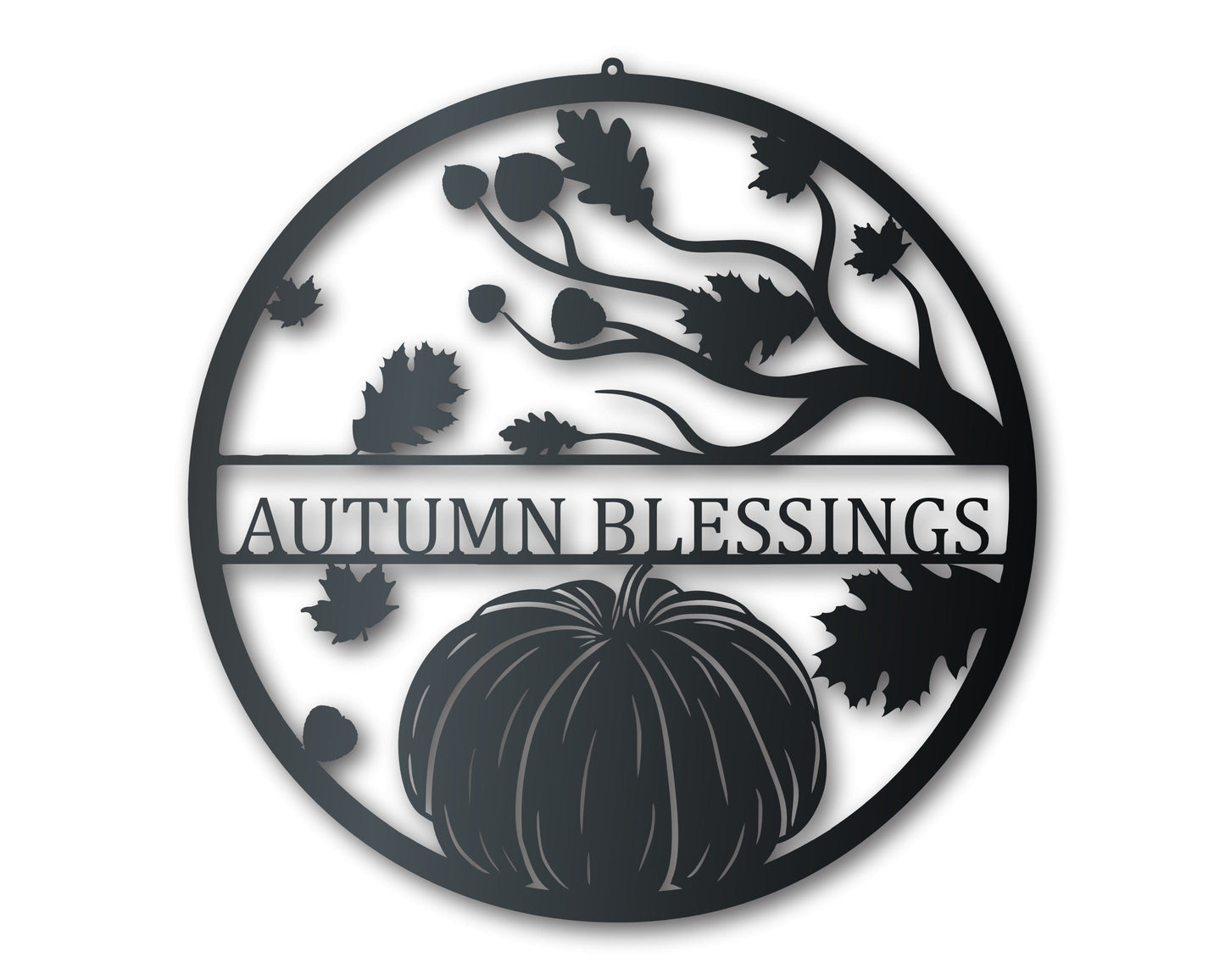 Custom Metal Autumn Day Wall Art | Indoor Outdoor | Up to 36" | Over 20 Color Options