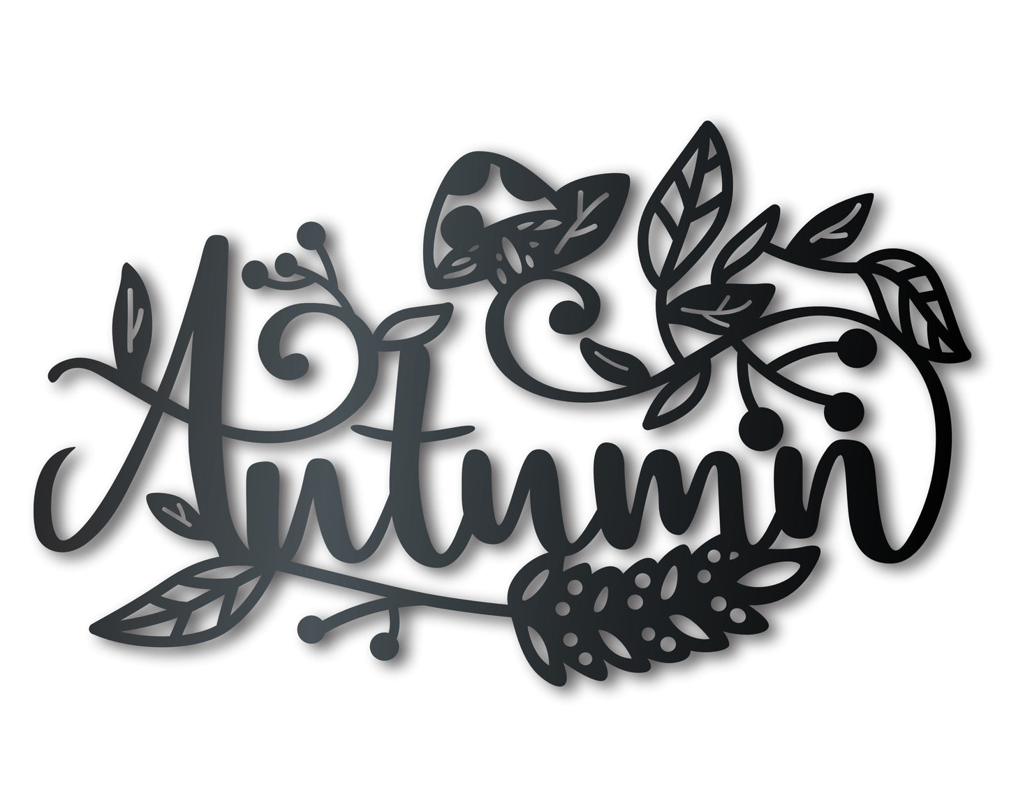 Metal Autumn Wall Art | Indoor Outdoor | Up to 36" | Over 20 Color Options