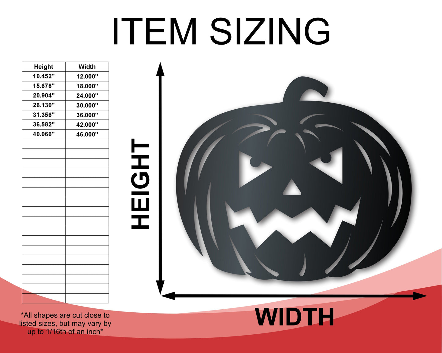 Metal Jack-O-Lanterns Wall Art | 3 Piece Set | Halloween | Indoor Outdoor | Up to 36" | Over 20 Color Options