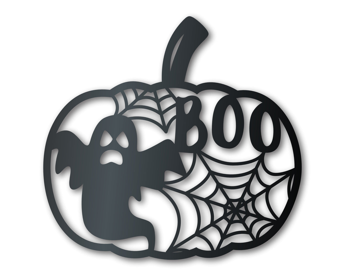 Metal Pumpkin BOO Wall Art | Halloween | Indoor Outdoor | Up to 36" | Over 20 Color Options