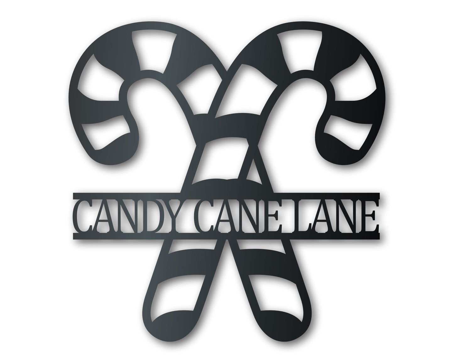 Custom Metal Candy Canes Wall Art | Christmas Holiday Winter | Indoor Outdoor | Up to 36" | Over 20 Color Options