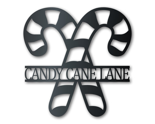 Custom Metal Candy Canes Wall Art | Christmas Holiday Winter | Indoor Outdoor | Up to 36" | Over 20 Color Options