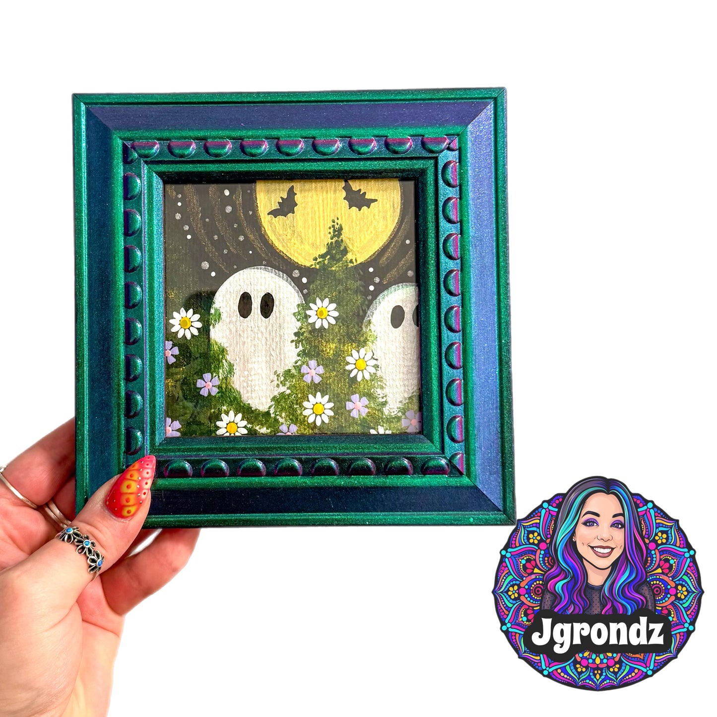 Ghost Picture Frame Painting