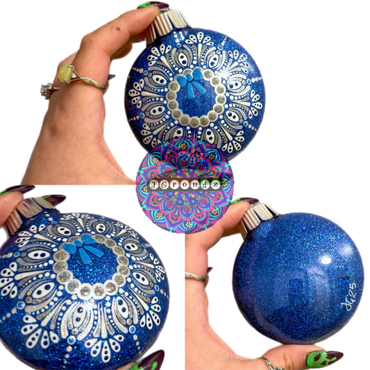 3” Wreath Mandala Glitter Ornament