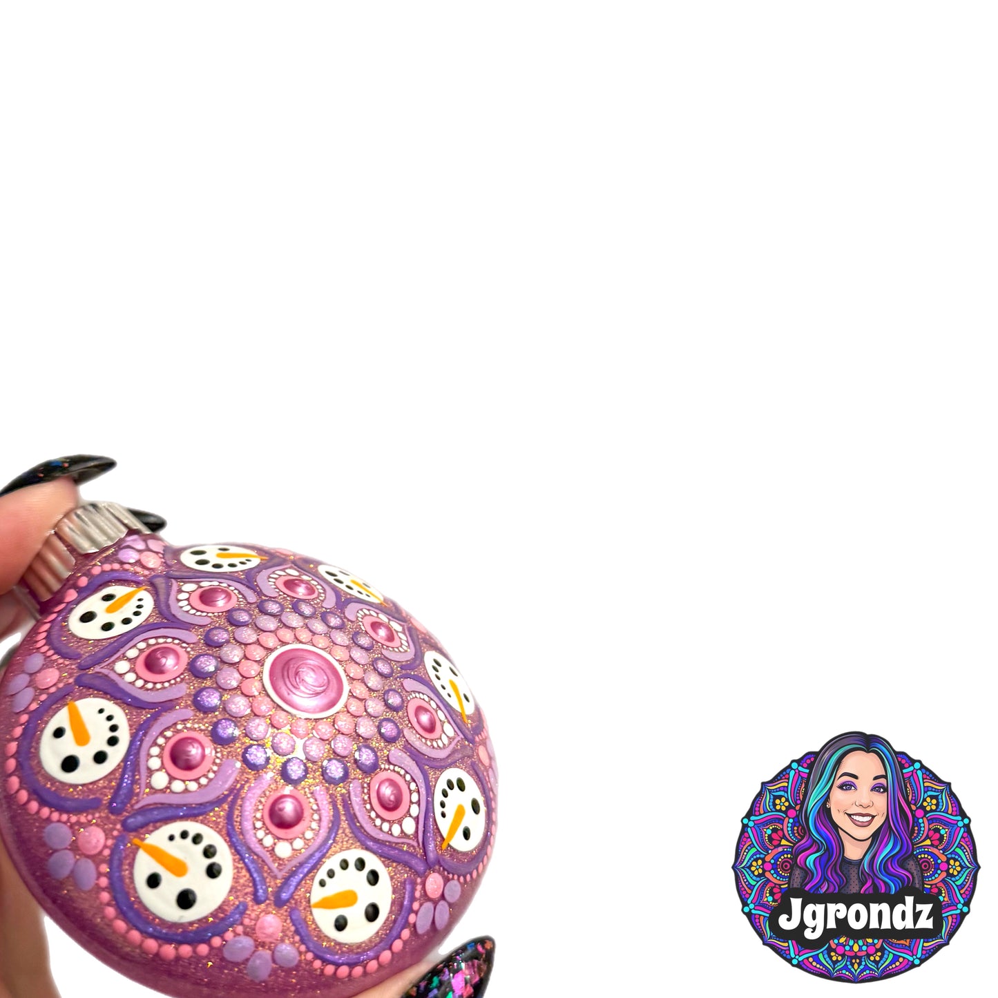 3” Snowman Mandala Ornament