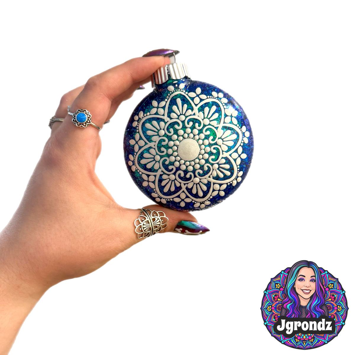 3” Snowflake Mandala Ornament