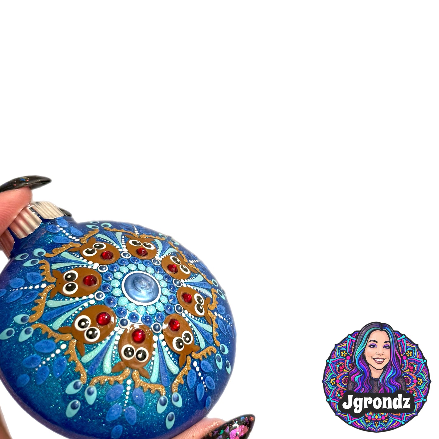 3” Reindeer Mandala Ornament