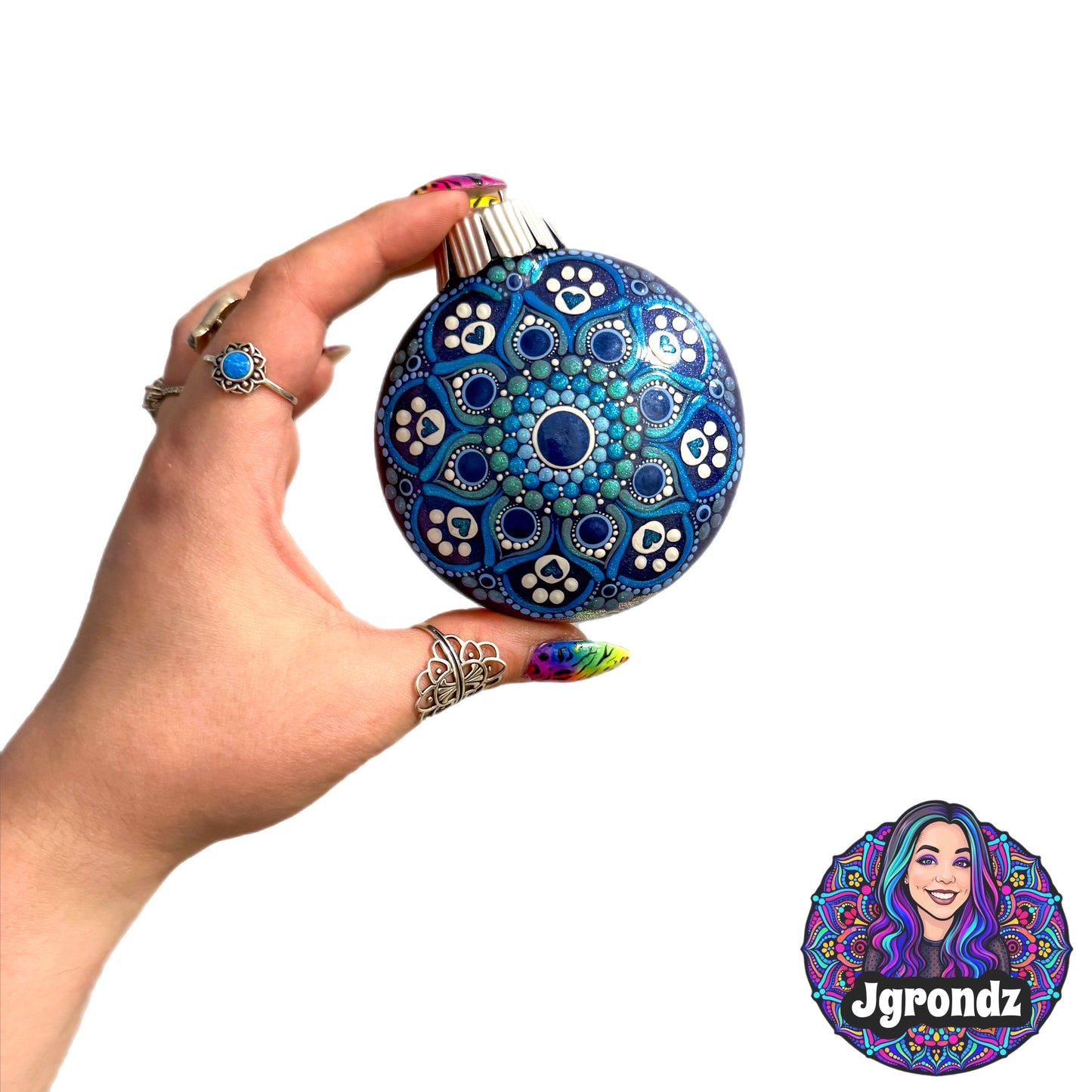 3” Paw Mandala Ornament