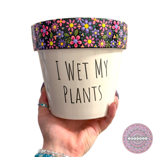 6” Flower Border Pot