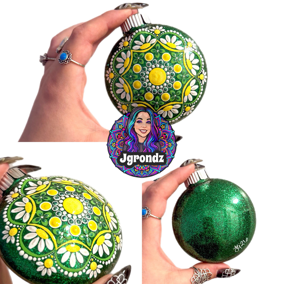 3” Daisy Mandala Ornament