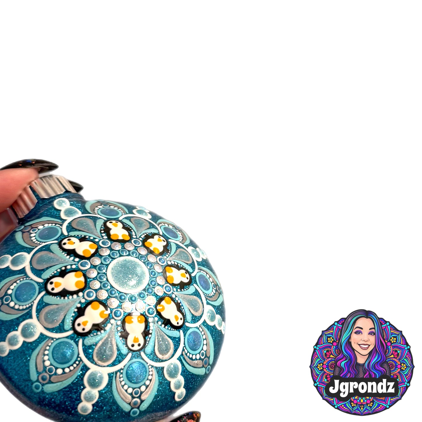 3” Penguin Mandala Ornament