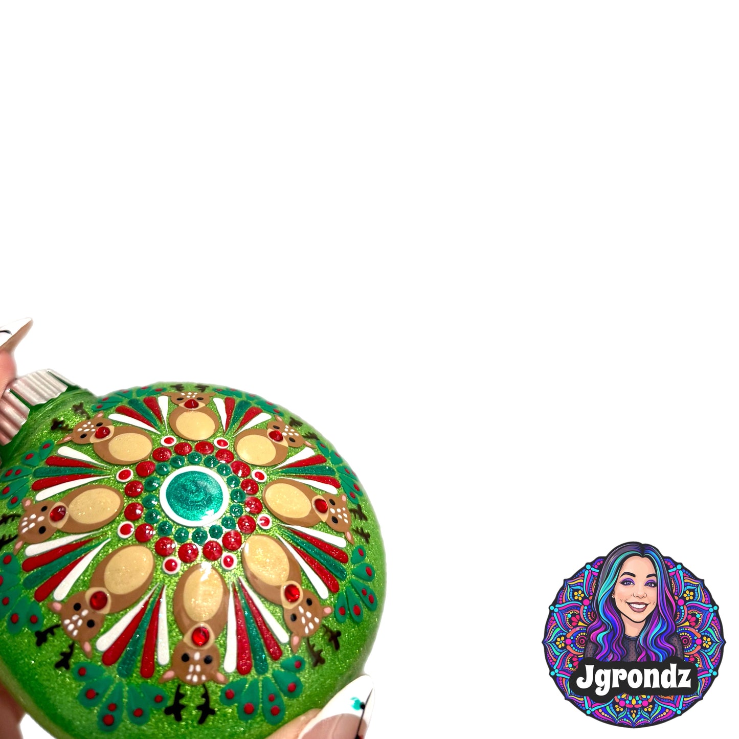 3” Reindeer Mandala Ornament