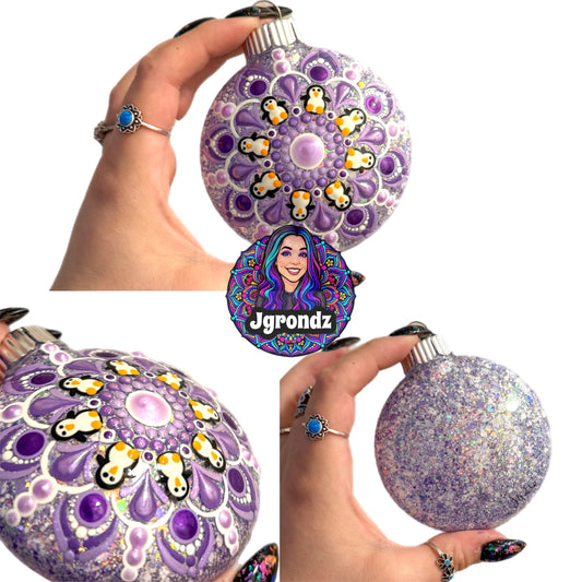 3” Penguin Mandala Ornament