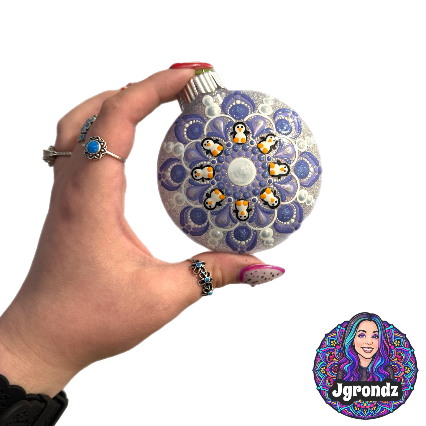 3” Penguin Mandala Ornament