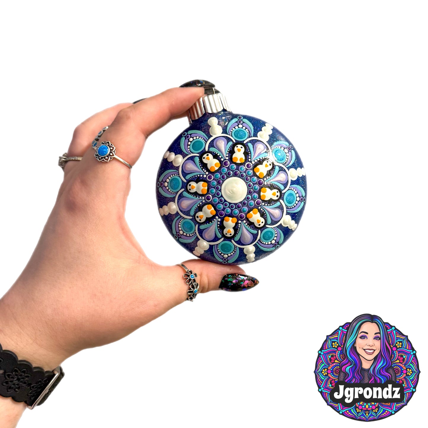 3” Penguin Mandala Ornament