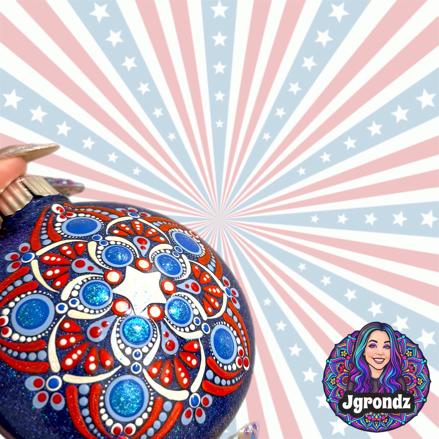 3” 250th Anniversary Mandala Ornament