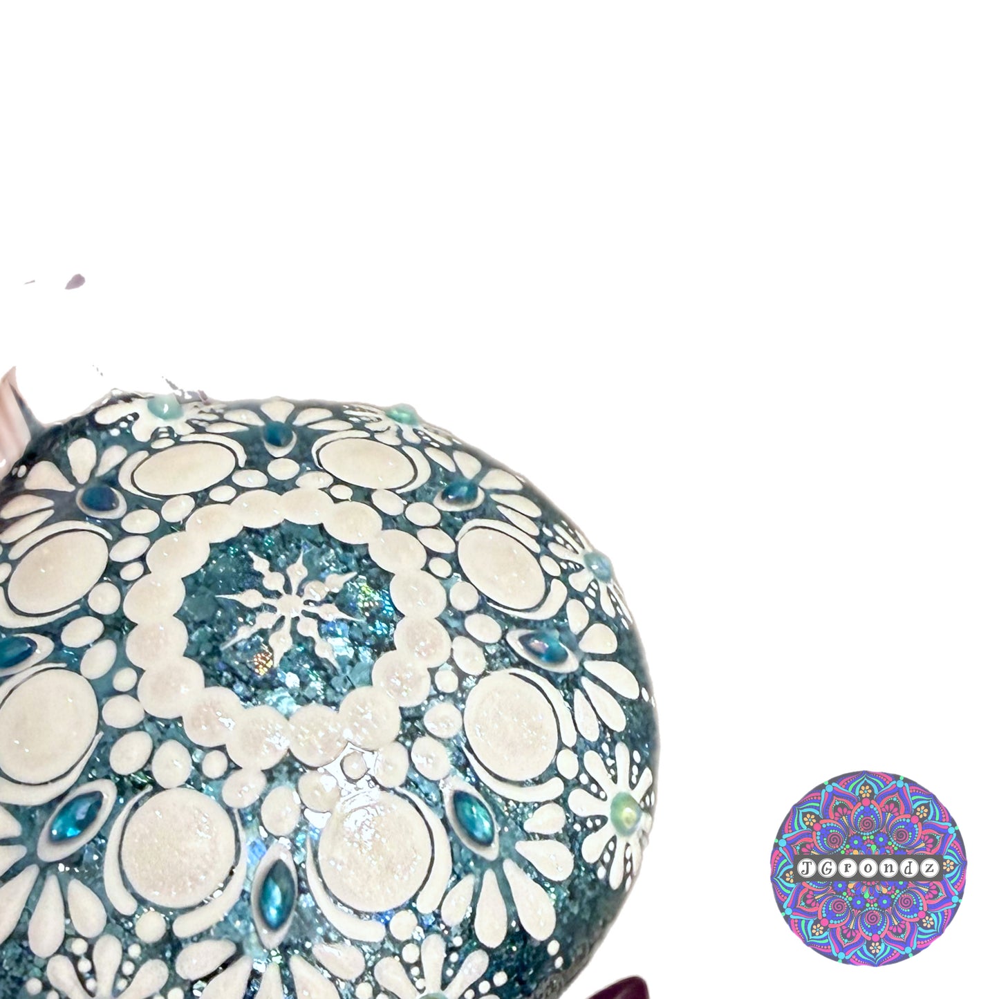 3” Snowflake Mandala Glitter Ornament