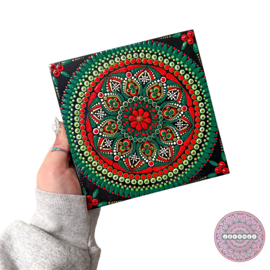 6x6 Hard Canvas Mandala Painting