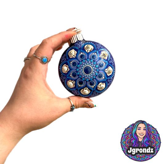 3” Melting Snowman Mandala Ornament