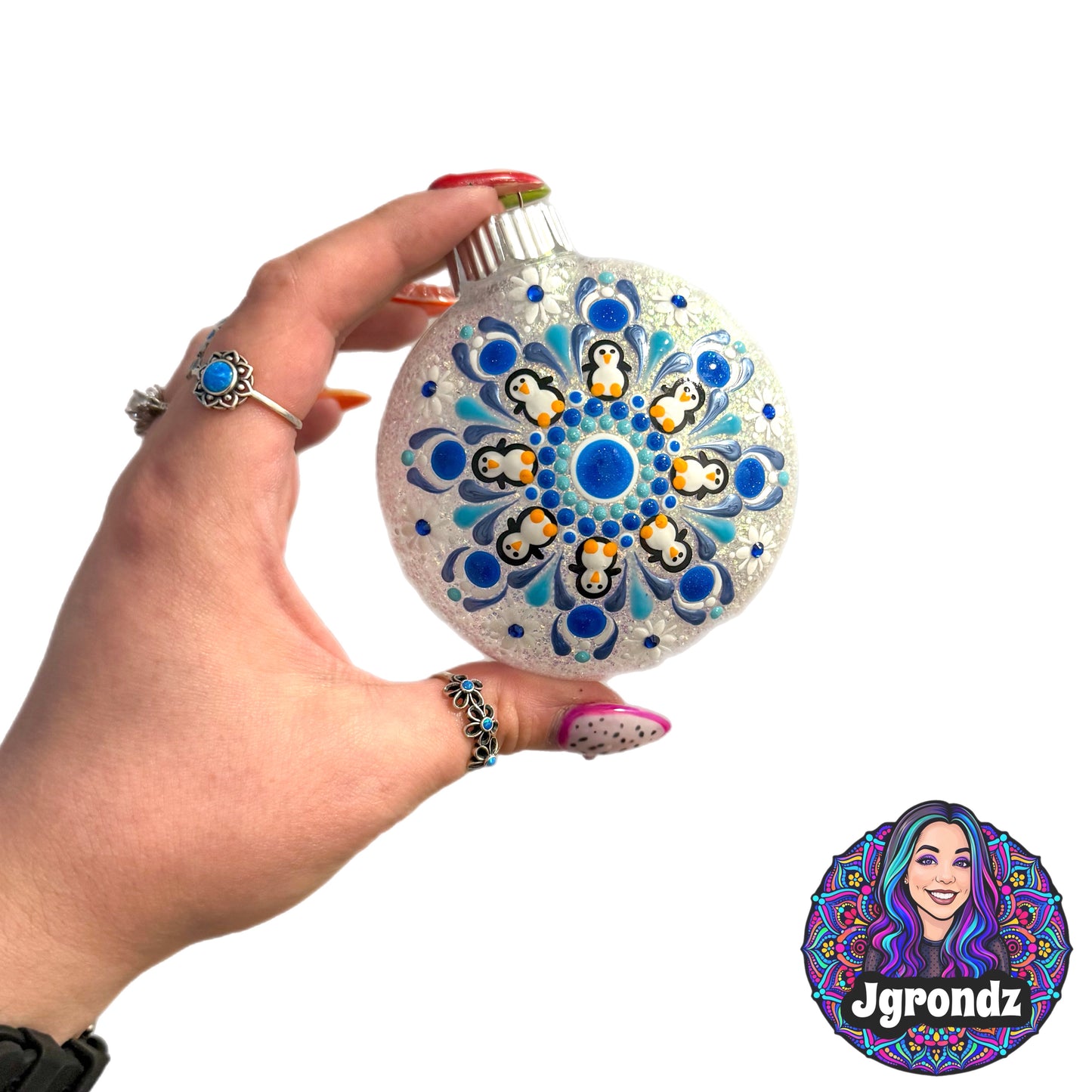 3” Penguin Mandala Ornament