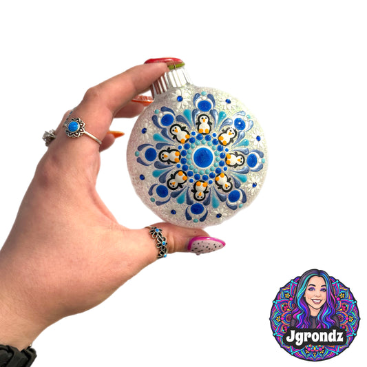 3” Penguin Mandala Ornament