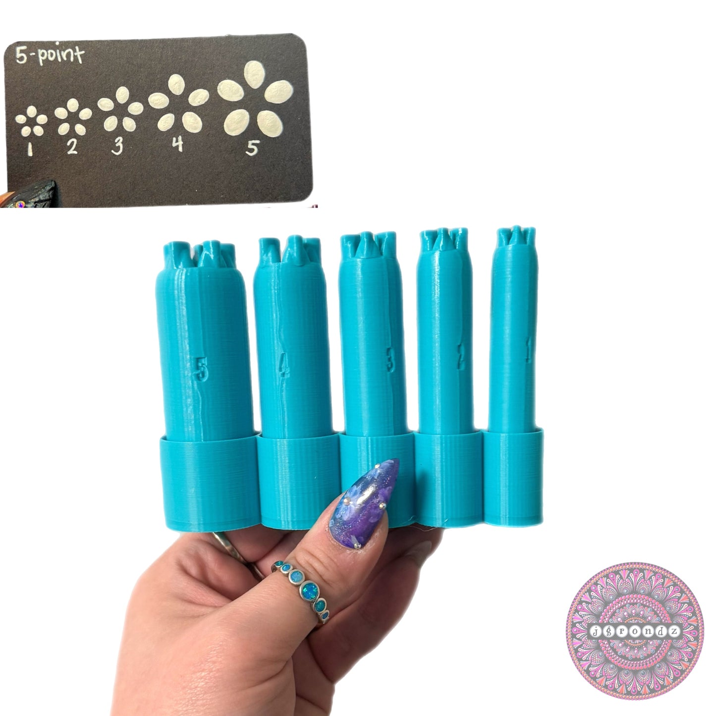 5-Point Flower Dotting Tools