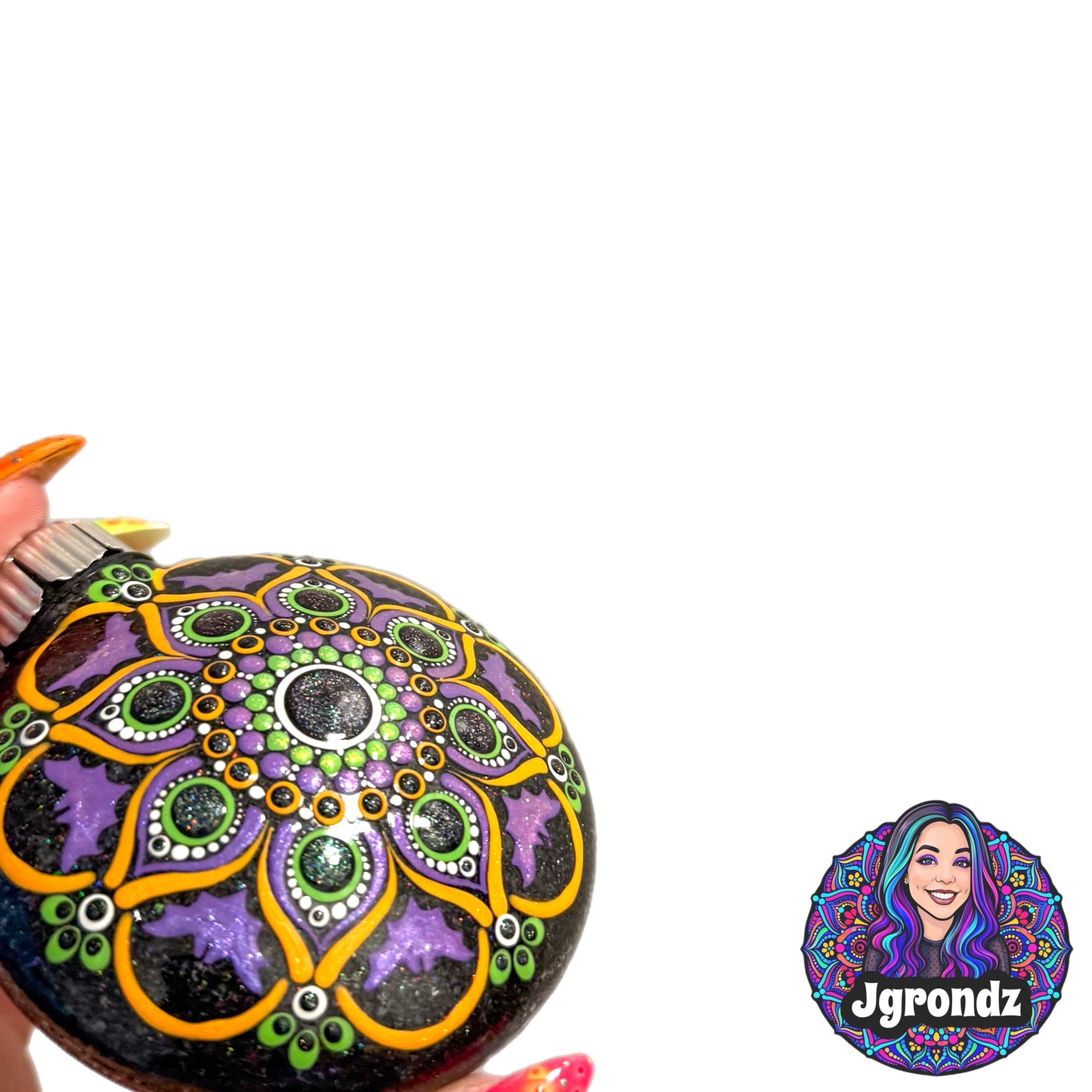 3” Halloween Mandala Ornament