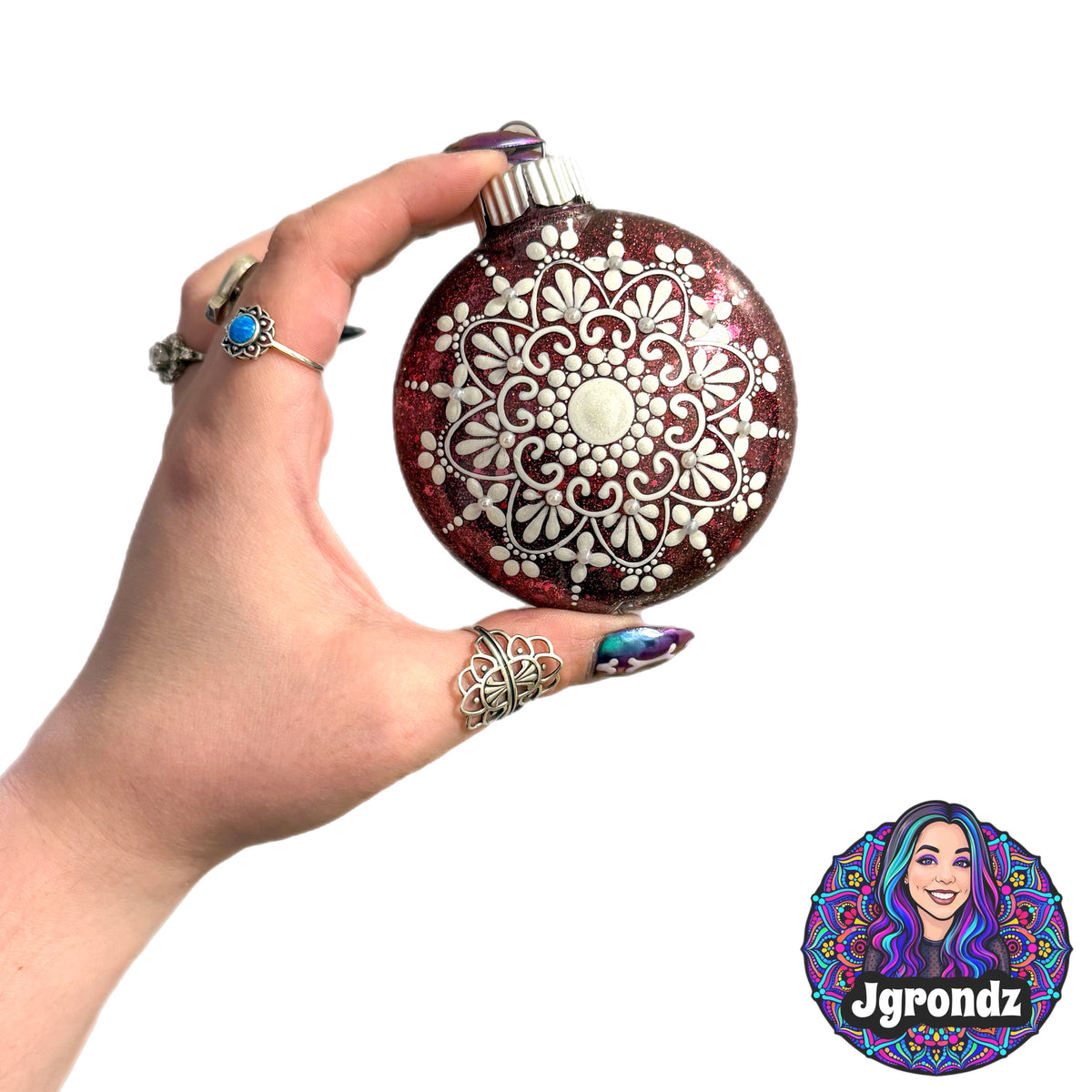 3” Snowflake Mandala Ornament