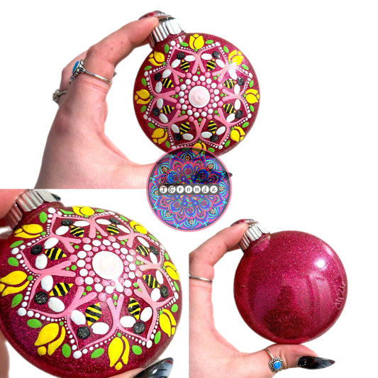 3” Bee Mandala Ornament