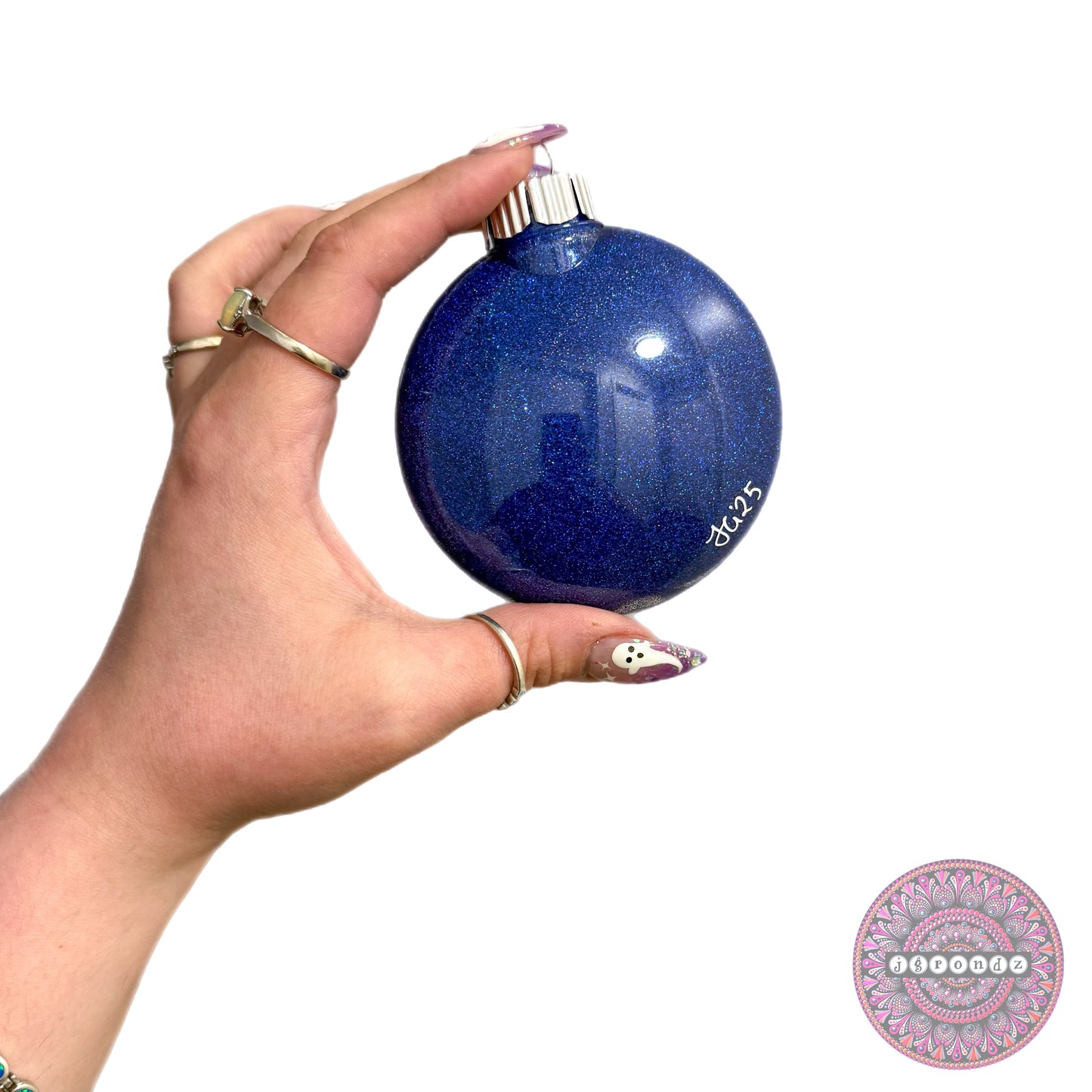3” Mandala Glitter Ornament