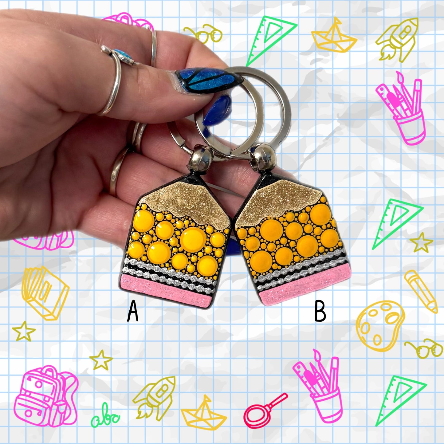 Chubby Pencil Keychain