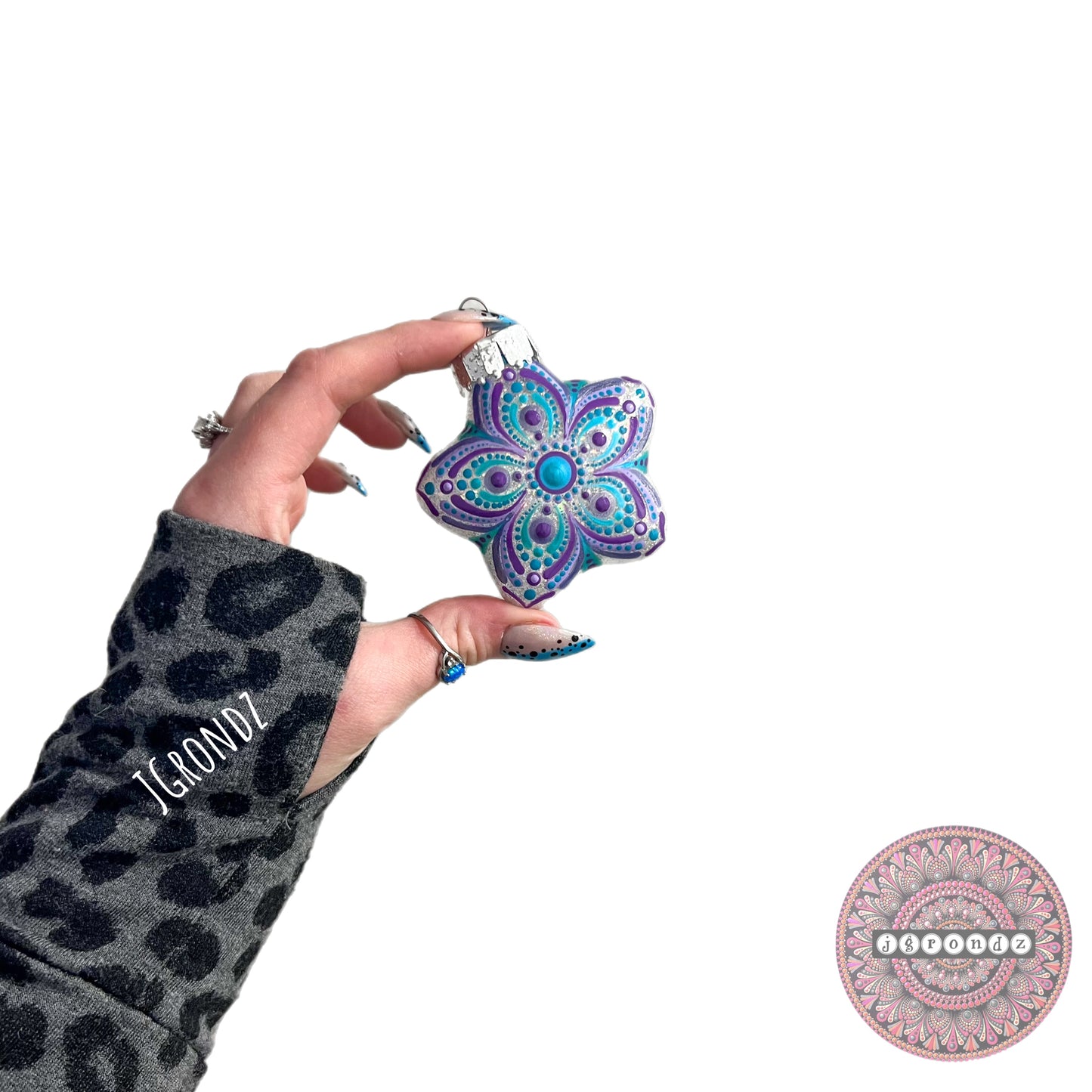 2.5” Mini Star Mandala Glitter Ornament