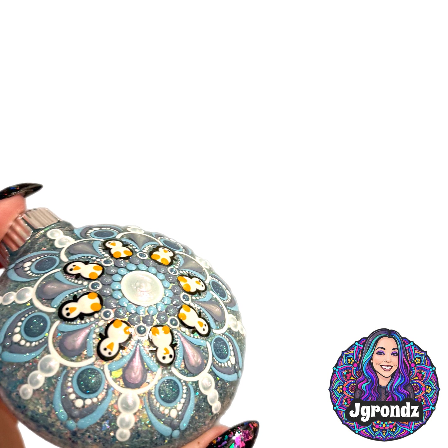 3” Penguin Mandala Ornament