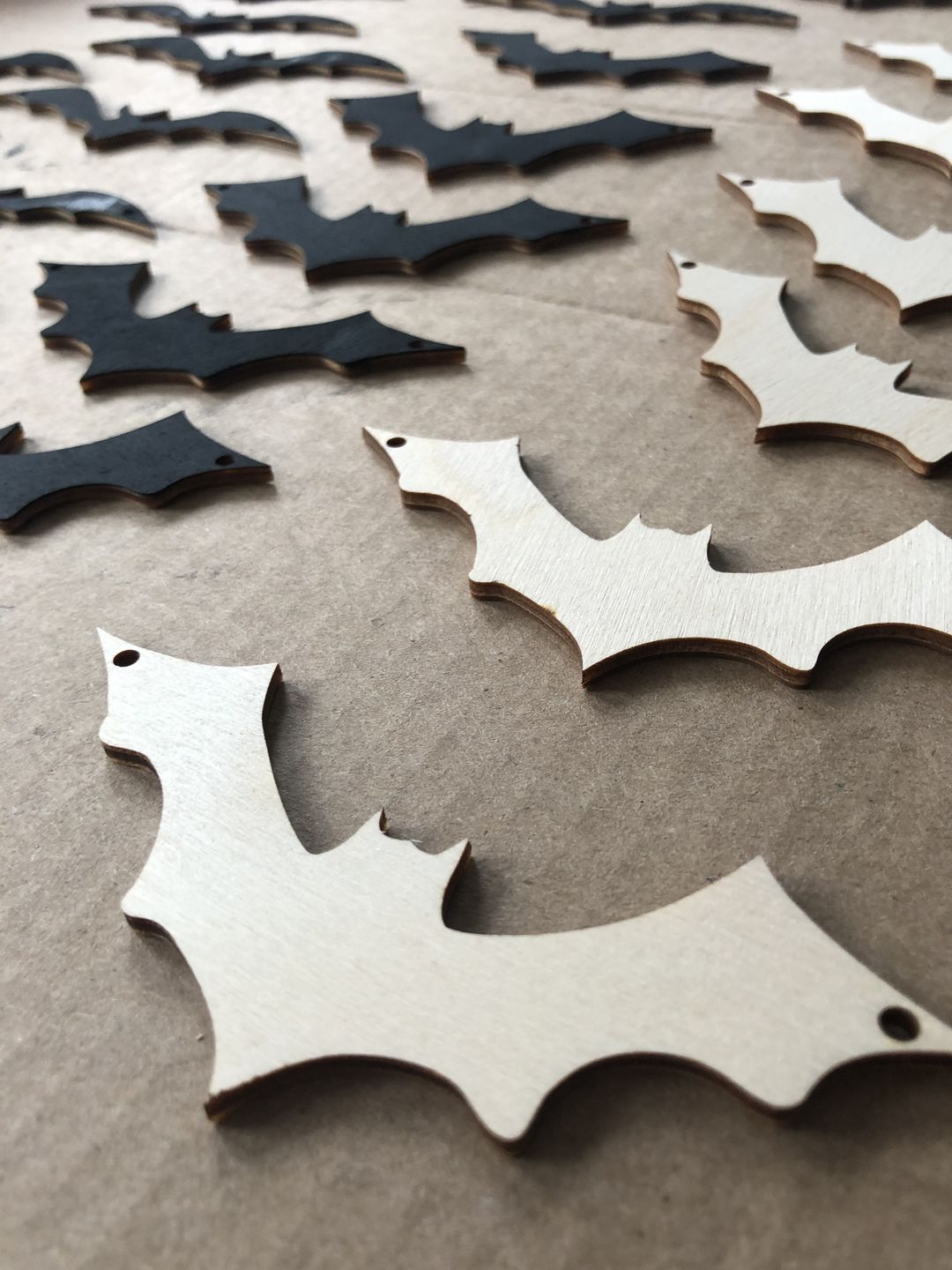 Unfinished Wood Bat Halloween Silhouette - Craft- up to 46" DIY