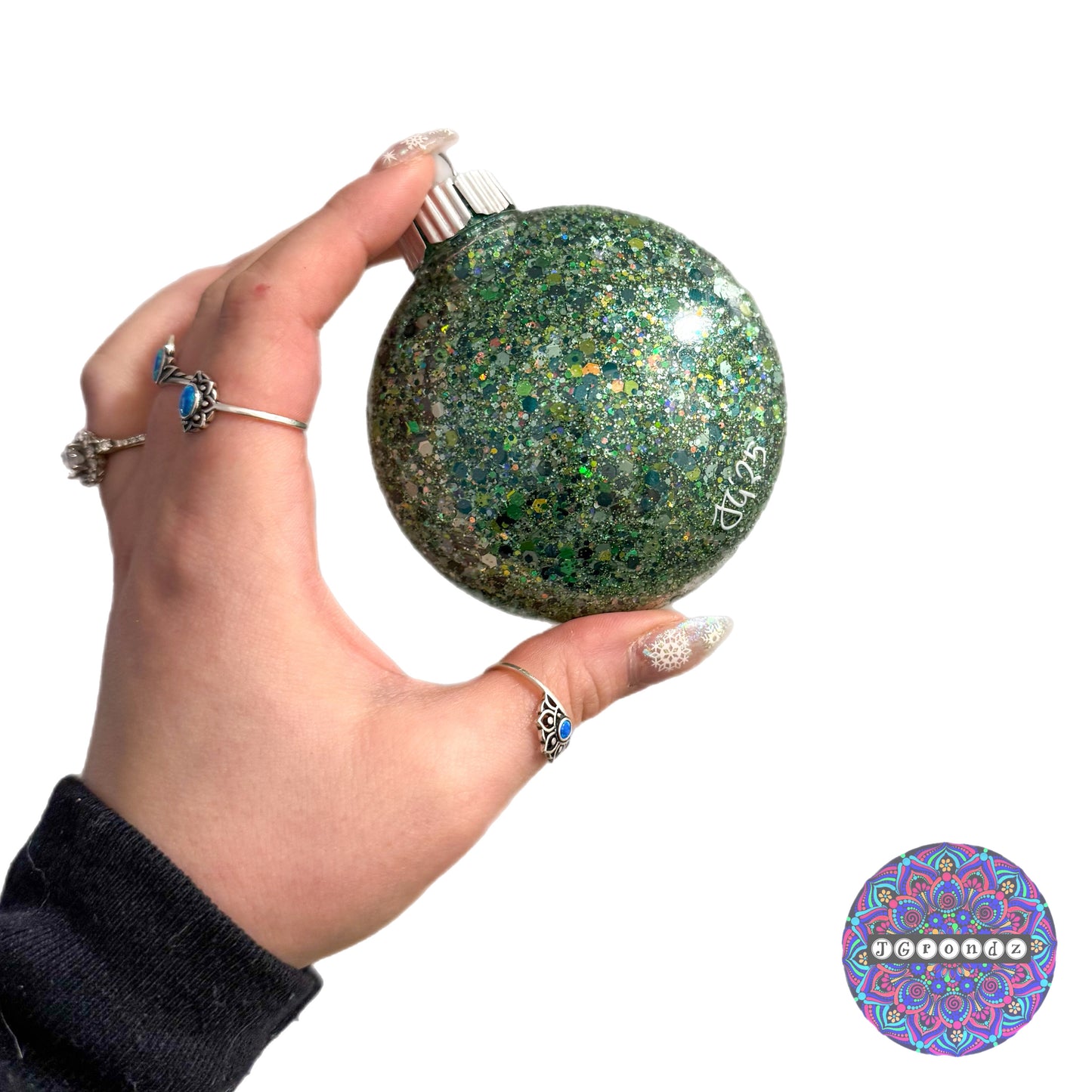 3” Mandala Glitter Ornament